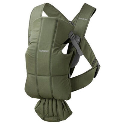 Εικόνα της Μάρσιπος BabyBjorn Mini, Woven, Dark green