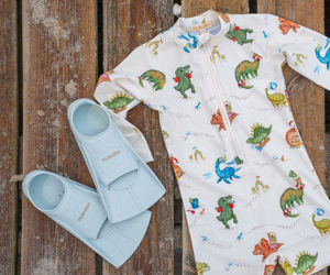 Εικόνα της Μαγιό Filibabba Villads UV Suit Dino Beach Small