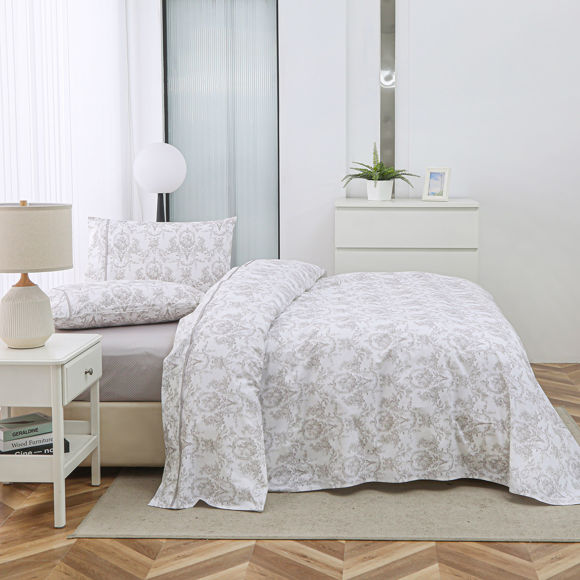 Εικόνα της Σετ Σεντόνια Υπέρδιπλα Chantal Beige 245x270