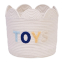Εικόνα της Καλάθι Αποθήκευσης Flower Off White 30x30x15cm Childhome