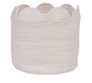 Εικόνα της Καλάθι Αποθήκευσης Flower Off White 30x30x15cm Childhome