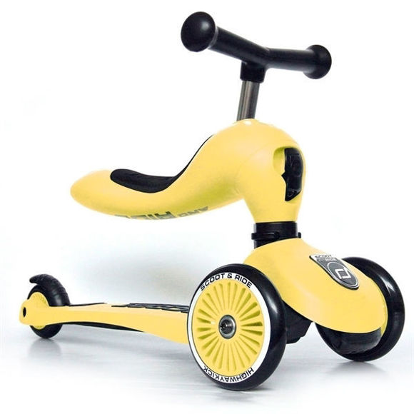 Εικόνα της Scoot & Ride Πατίνι 2 σε 1 HighWayKick 1 Lemon