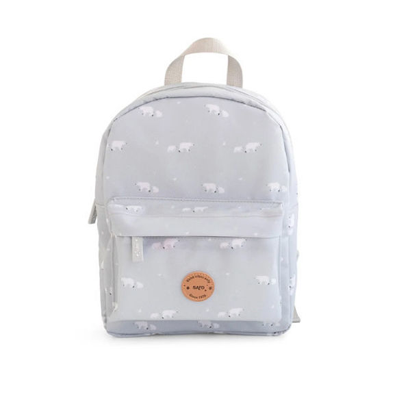 Εικόνα της Τσάντα Saro Polar Bear Γκρι 29x21x9cm