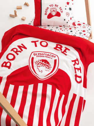 Εικόνα της Σετ Σεντόνια Κούνιας Olympiacos B.C. 130x170 BC8