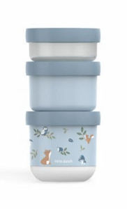 Εικόνα της Σετ 3 στοιβαζόμενα δοχεία φαγητού Mio Forest Friends