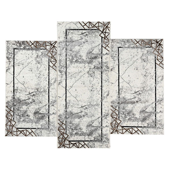 Εικόνα της Σετ κρεβατοκάμαρας Estia Heatset 3748 Grey White