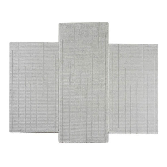 Εικόνα της Σετ  Χαλιά Κρεβατοκάμαρας Parma 150 L.Grey