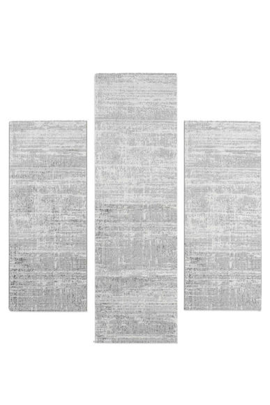 Εικόνα της Σετ Χαλιά Κρεβατοκάμαρας Monaco Moma NP436 Grey