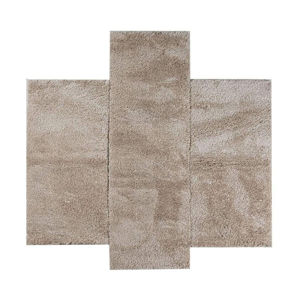 Εικόνα της Σετ  Χαλιά Κρεβατοκάμαρας Puffy Shaggy 1001 Beige