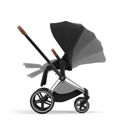 Εικόνα της Cybex Priam Βρεφικό Καρότσι Sepia Black | black Με Σκελετό Chrome Brown | chrome