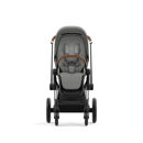 Εικόνα της Cybex Priam Βρεφικό Καρότσι Mirage Grey | dark grey Με Σκελετό Chrome Brown | chrome
