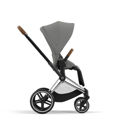 Εικόνα της Cybex Priam Βρεφικό Καρότσι Mirage Grey | dark grey Με Σκελετό Chrome Brown | chrome