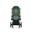 Εικόνα της Cybex Priam Βρεφικό Καρότσι Leaf Green | dark green Με Σκελετό Chrome Brown | chrome