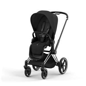 Εικόνα της Cybex Priam Βρεφικό Καρότσι Sepia Black | black Με Σκελετό Chrome Black | chrome