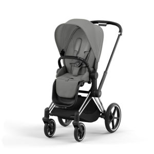 Εικόνα της Cybex Priam Βρεφικό Καρότσι Mirage Grey | dark grey Με Σκελετό Chrome Black | chrome