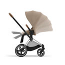 Εικόνα της Cybex Priam Βρεφικό Καρότσι Cozy Beige | beige Με Σκελετό Chrome Brown | chrome