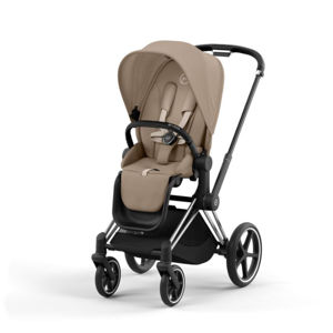Εικόνα της Cybex Priam Βρεφικό Καρότσι Cozy Beige | beige Με Σκελετό Chrome Black | chrome