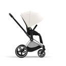 Εικόνα της Cybex Priam Βρεφικό Καρότσι Off White | light beige Με Σκελετό Chrome Black | chrome