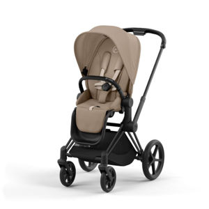 Εικόνα της Cybex Priam Βρεφικό Καρότσι Cozy Beige | beige Με Σκελετό Matt Black | black
