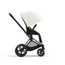 Εικόνα της Cybex Priam Βρεφικό Καρότσι Off White | light beige Με Σκελετό Matt Black | black