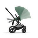 Εικόνα της Cybex Priam Βρεφικό Καρότσι Leaf Green | dark green Με Σκελετό Matt Black | black