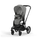 Εικόνα της Cybex Priam Βρεφικό Καρότσι Mirage Grey | dark grey Με Σκελετό Matt Black | black