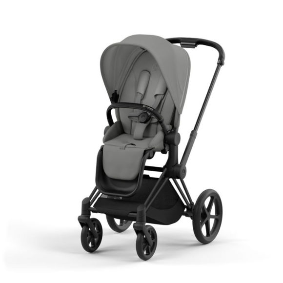 Εικόνα της Cybex Priam Βρεφικό Καρότσι Mirage Grey | dark grey Με Σκελετό Matt Black | black