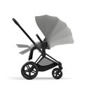 Εικόνα της Cybex Priam Βρεφικό Καρότσι Mirage Grey | dark grey Με Σκελετό Matt Black | black