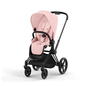 Εικόνα της Cybex Priam Βρεφικό Καρότσι Peach Pink | light pink Με Σκελετό Matt Black | black
