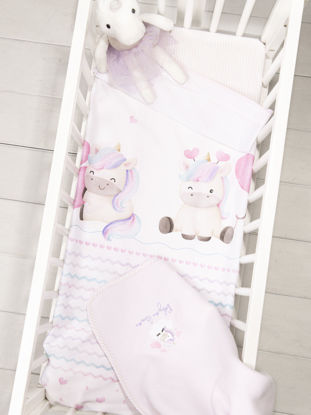 Εμφάνιση  λεπτομερειών Σετ Σεντόνια Λίκνου - Luni Uni	70x110 Εικόνα της Σετ Σεντόνια Λίκνου - Luni Uni	70x110