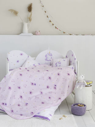 Εικόνα της Κουβέρτα Βελουτέ Κούνιας 110x140 Magical Unicorn