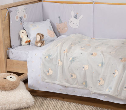 Εικόνα της ΒΡΕΦΙΚΗ ΚΟΥΒΕΡΤΑ FLEECE ΑΓΚΑΛΙΑΣ SPECIAL PARTY BLUE 75X110