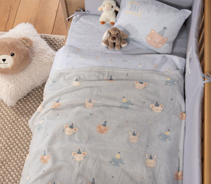 Εικόνα της ΒΡΕΦΙΚΗ ΚΟΥΒΕΡΤΑ FLEECE ΚΟΥΝΙΑΣ SPECIAL PARTY BLUE 110X150