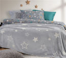 Εικόνα της ΠΑΙΔΙΚΗ ΚΟΥΒΕΡΤΑ ΜΟΝΗ STARLIGHT GREY 160X220