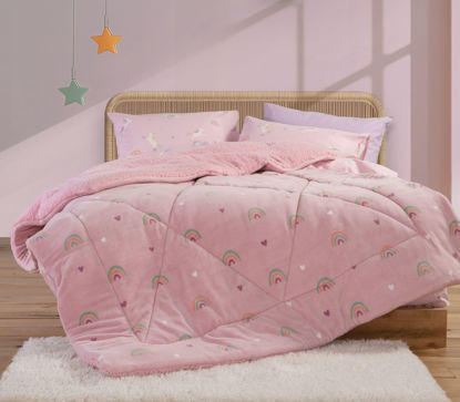 Εικόνα της ΠΑΙΔΙΚΟ ΚΟΥΒΕΡΤΟΠΑΠΛΩΜΑ ΜΟΝΟ UNICORNS STYLE 160Χ220