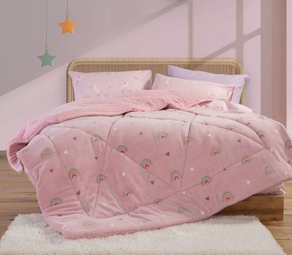 Εικόνα της ΠΑΙΔΙΚΟ ΚΟΥΒΕΡΤΟΠΑΠΛΩΜΑ ΜΟΝΟ UNICORNS STYLE 160Χ220