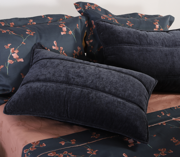 Εικόνα της ΜΑΞΙΛΑΡΟΘΗΚΕΣ ΣΕΤ 2 ΤΕΜΑΧΙΩΝ VANIA BLUE/BLACK 52X72