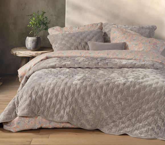 Εικόνα της ΚΟΥΒΕΡΛΙ ΥΠΕΡΔΙΠΛΟ PRIVER GREY 230X240