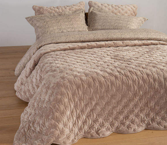 Εικόνα της ΚΟΥΒΕΡΛΙ ΥΠΕΡΔΙΠΛΟ PRIVER BEIGE 230X240
