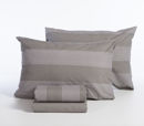 Εικόνα της ΣΕΤ ΣΕΝΤΟΝΙΑ ΒΑΜΒΑΚΕΡΑ ΜΟΝΑ CASUAL STRIPE DARK GREY 170X270