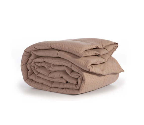 Εικόνα της ΠΑΠΛΩΜΑ MONO COLORFULL TAUPE 160X220