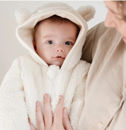 Εικόνα της Ολόσωμο φορμάκι εξόδου teddy Off White 0-2 μηνών