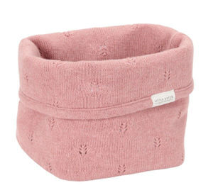 Εικόνα της Καλάθι αλλαξιέρας πλεκτό μικρό Pure Pink Blush 15 x 15 x 15 εκ.