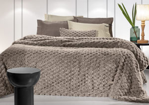 Εικόνα της Κουβέρτα Elixir Taupe 260x240 Guy Laroche