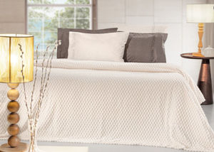 Εικόνα της Σετ 2τμχ Κουβέρτα Smoothie Ivory 220x240 Guy Laroche