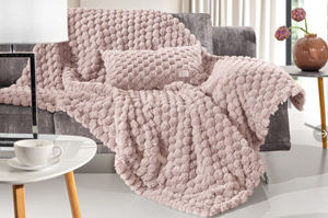 Εικόνα της Ριχτάρι Elixir Old Pink 120x160 + Διακοσμητικό Μαξιλάρι