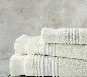 Εικόνα της Σετ Πετσέτες Μπάνιου Light Beige (3τμχ) Nima Allora 450gsm