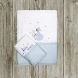 Εικόνα της Σετ  Βρεφικές Πετσέτες (2τμχ) Nima Baby Little Mister 400gsm