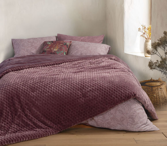 Εικόνα της ΚΟΥΒΕΡΤΟΠΑΠΛΩΜΑ ΜΟΝΟ LERNIA MAUVE 160X220