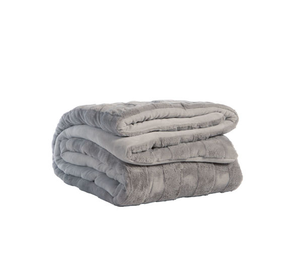 Εικόνα της ΚΟΥΒΕΡΤΟΠΑΠΛΩΜΑ ΥΠΕΡΔΙΠΛΟ WANE LIGHT GREY 240Χ220